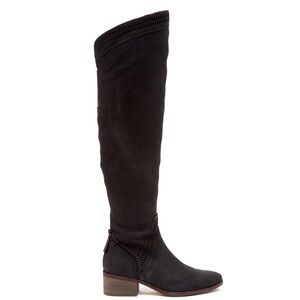Vince Camuto Karinda Black Suede Over The Knee Boot Sz 10
